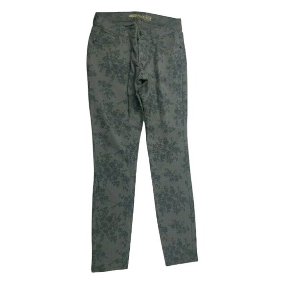 Old Navy Rockstar Jeans Womens Size 4 Skinny Low Rise Gray Floral Print Denim - Picture 2 of 5